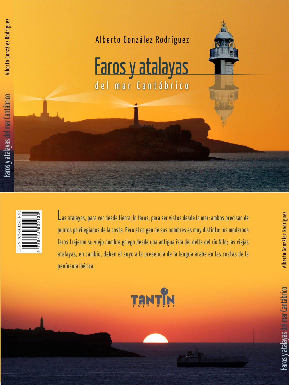 Portada libro Faros y atalayas del mar cantabrico - Alberto Gonzalez Rodriguez