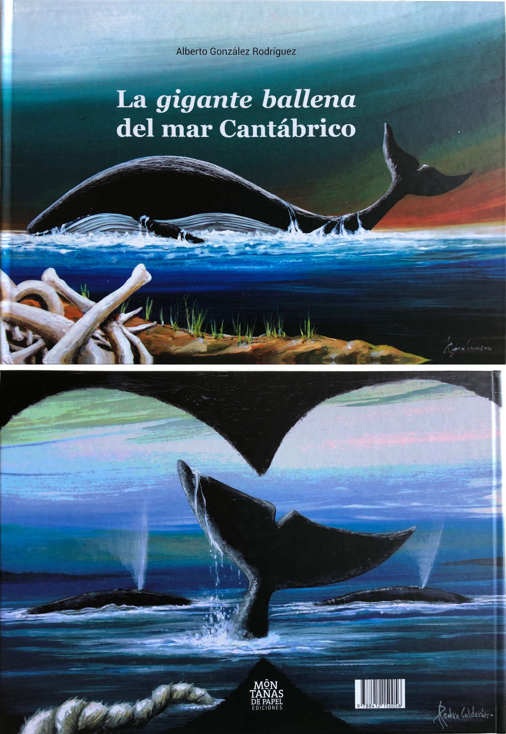 Portada libro La gigante ballena del mar Cantabrico - Alberto González Rodríguez